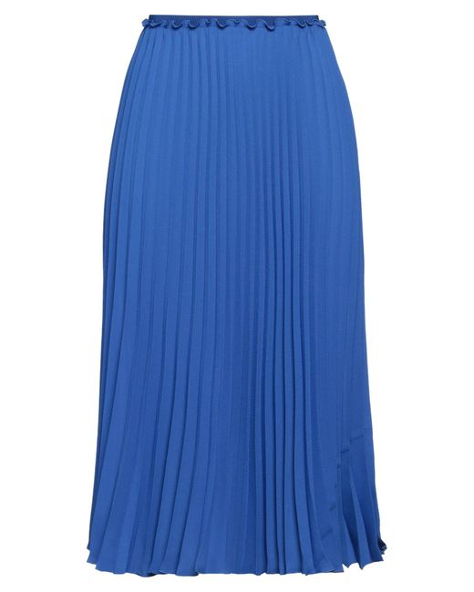 RED Valentino Blue Midi Skirt