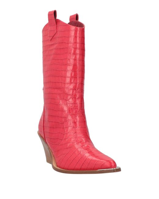 Aldo Castagna Red Ankle Boots