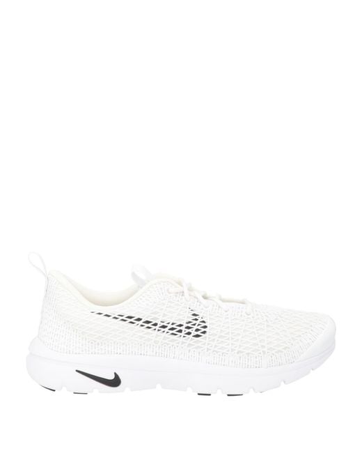 Nike White Sneakers Textile Fibers for men