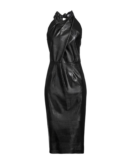 SIMONA CORSELLINI Black Midi Dress