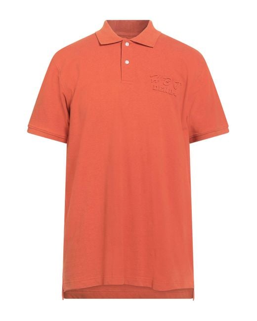 Harmont & Blaine Orange Polo Shirt Cotton for men