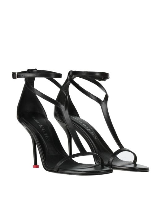 McQueen Black Sandals