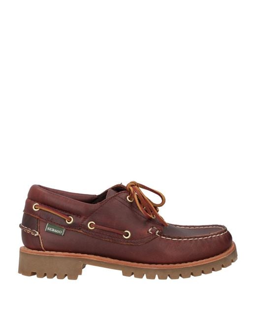 Sebago Brown Campsides Brick Loafers Leather for men