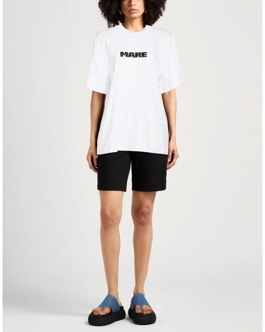 MSGM White T-Shirt Cotton