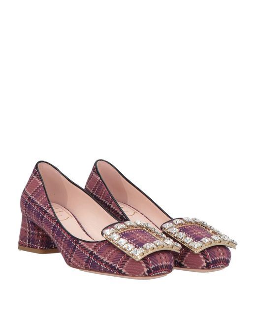 Roger Vivier Pink Pumps Textile Fibers