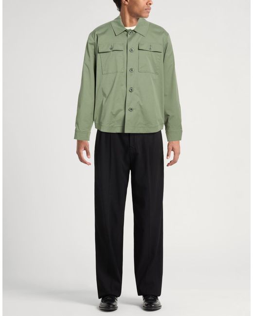 Barbati Green Military Jacket Cotton, Polyamide, Elastane for men