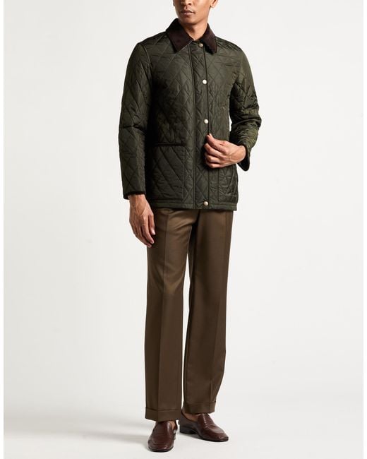 Burberry Green Military Puffer Polyamide for men