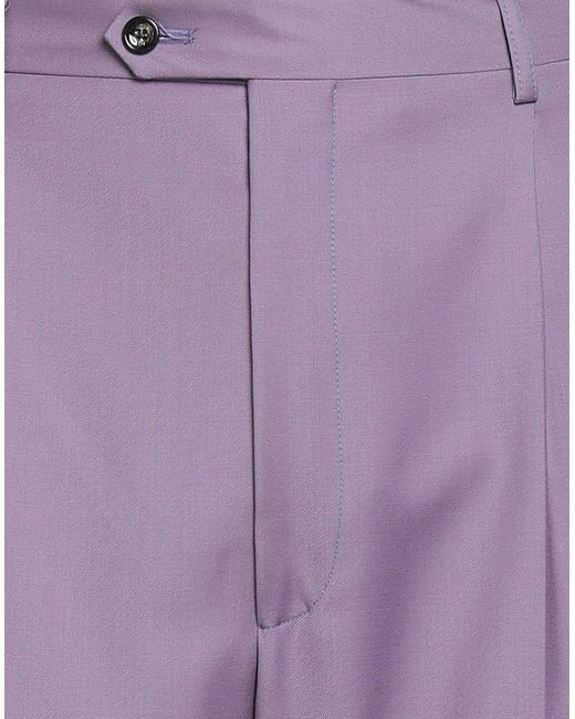 LC23 Purple Pants Wool for men
