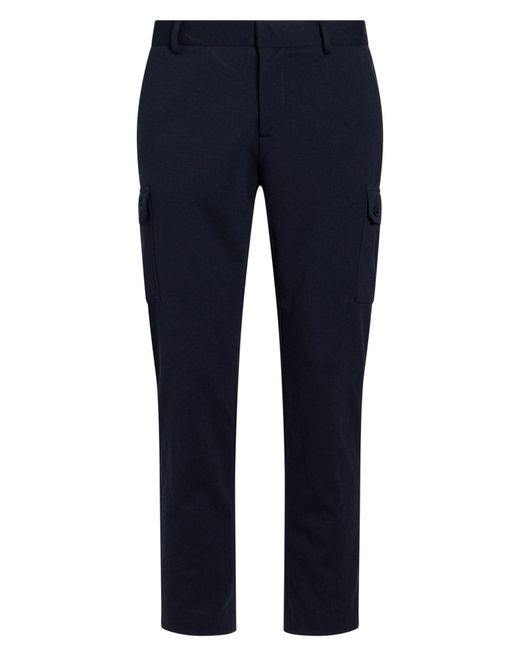 Daniele Alessandrini Blue Pants Polyester, Viscose, Elastane for men