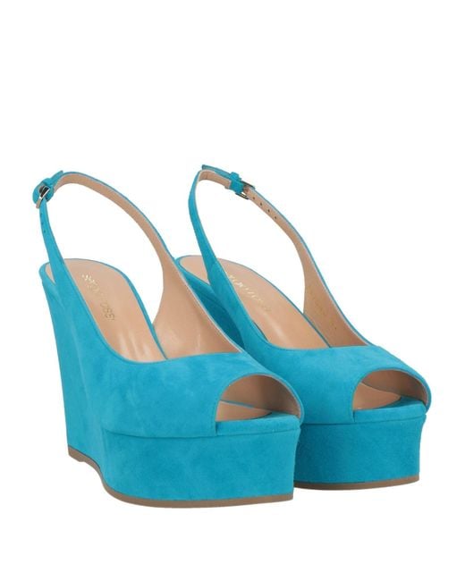 Sergio Rossi Blue Sandals Leather