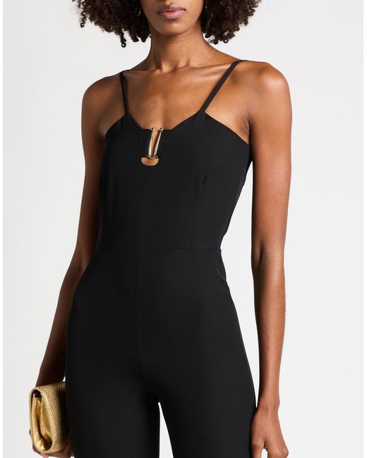 ViCOLO Black Jumpsuit Polyester, Elastane