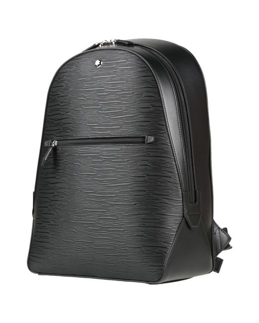 Montblanc Black Backpack Leather