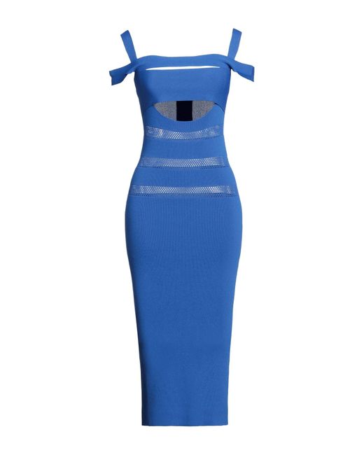 Just Cavalli Blue Midi-Kleid