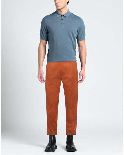 Daniele Alessandrini Orange Pants for men