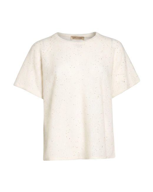 Gentry Portofino White Sweater Alpaca Wool, Mohair Wool, Viscose, Polyamide, Polyester
