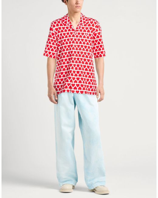 AMI Red Shirt Cotton for men