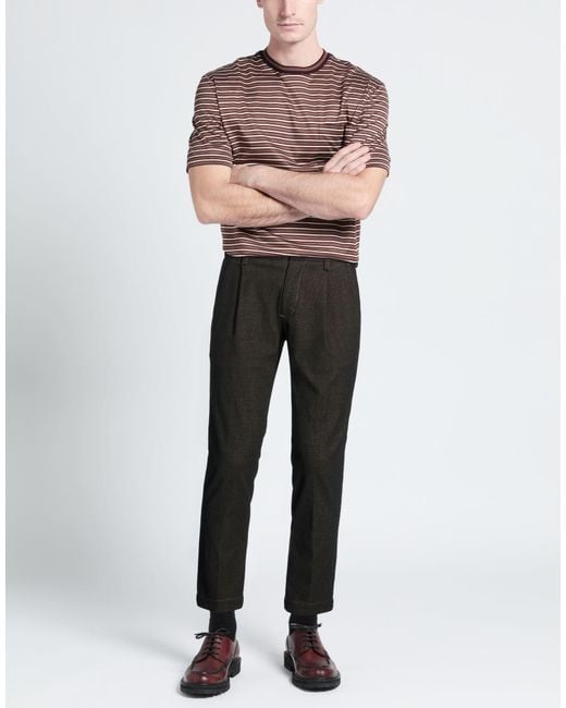 Entre Amis Gray Pants Cotton, Polyester, Viscose, Elastane for men