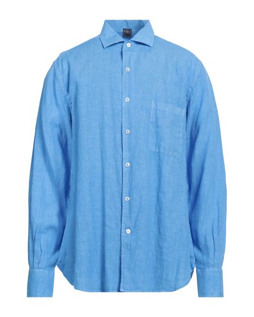 Camisa Fedeli de hombre de color Blue