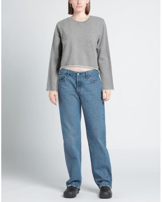 NOUMENO CONCEPT Gray Sweatshirt Cotton