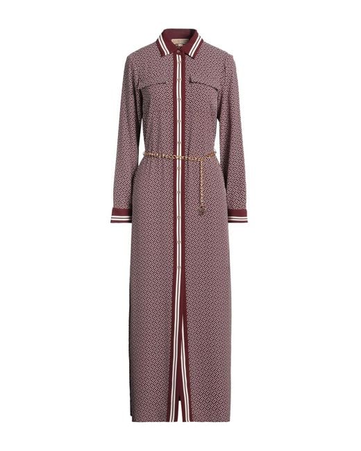 MICHAEL Michael Kors Purple Burgundy Maxi Dress Recycled Polyester, Polyester