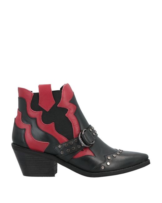 Guess Red Ankle Boots