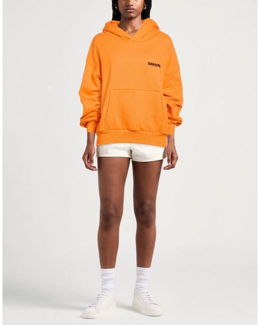 Barrow Orange Sweatshirt Cotton