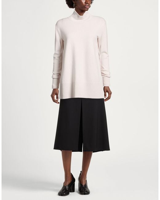 Alpha Studio White Turtlenecks