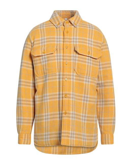 Camicia di Burberry in Yellow da Uomo