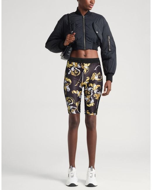 Versace Jeans Couture Blue Shorts & Bermuda Shorts Polyamide, Elastane