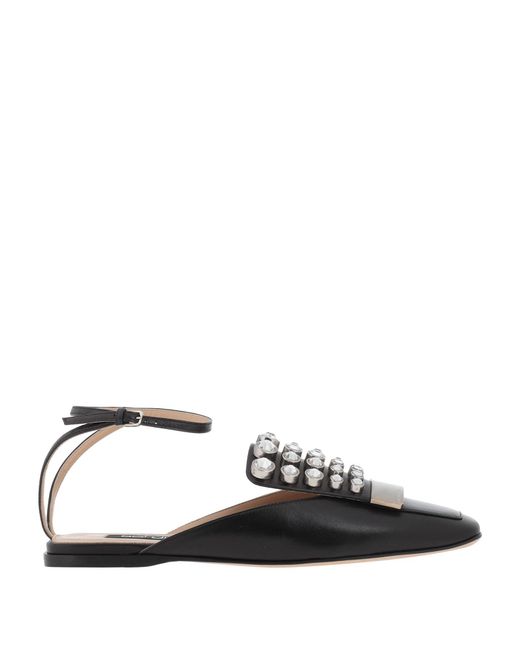 Sergio Rossi Black Ballet Flats