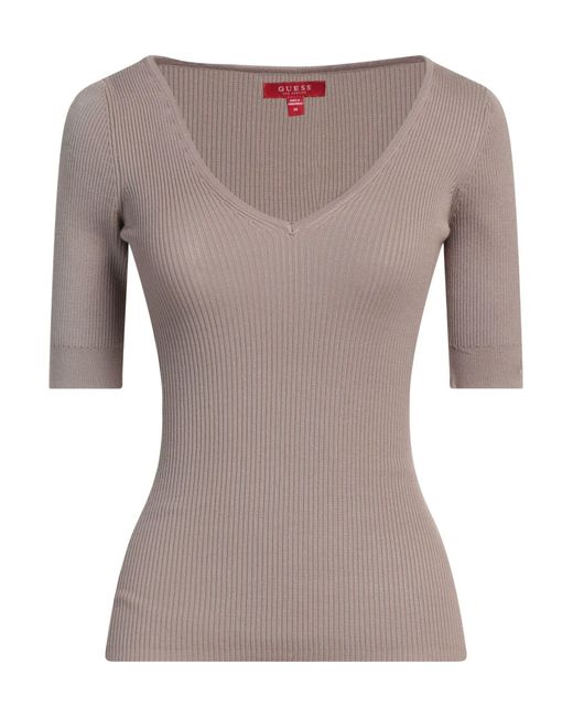 Guess Gray Sand Sweater Viscose, Polyamide