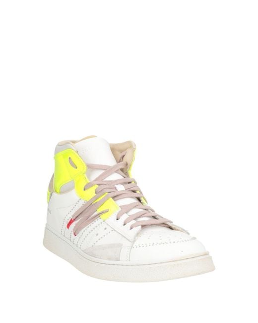 HIDNANDER Yellow Sneakers Leather for men