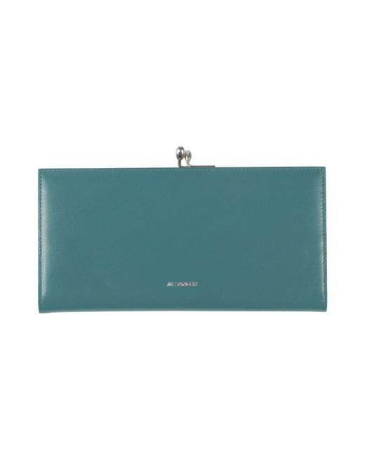Jil Sander Green Wallets
