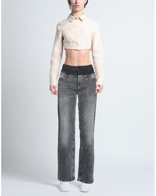 Cambio Gray Jeans Cotton, Elastane
