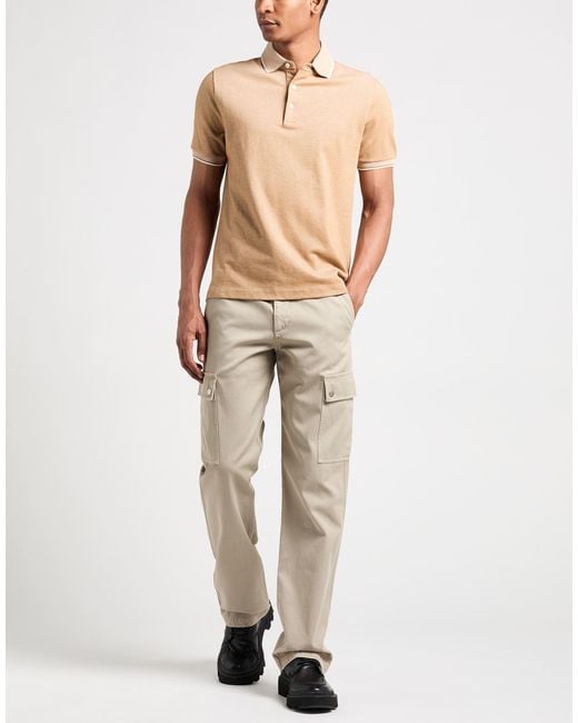 Burberry Natural Khaki Pants Cotton for men