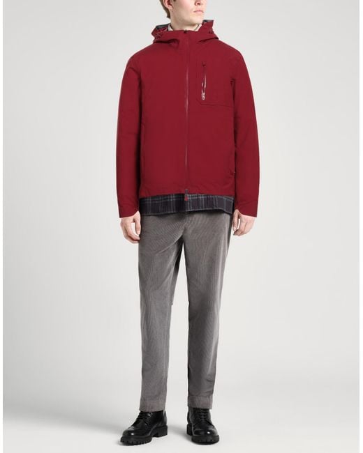 Herno Red Burgundy Puffer Polyester, Ptfe for men