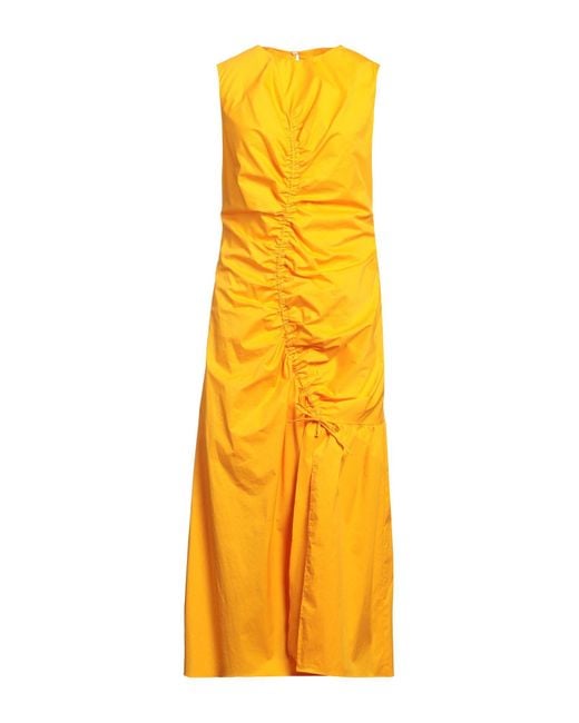 Vestido largo Sandro de color Yellow