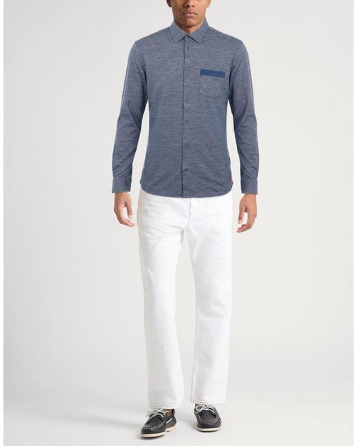 Peuterey Blue Midnight Shirt Polyamide, Polyester, Elastane for men