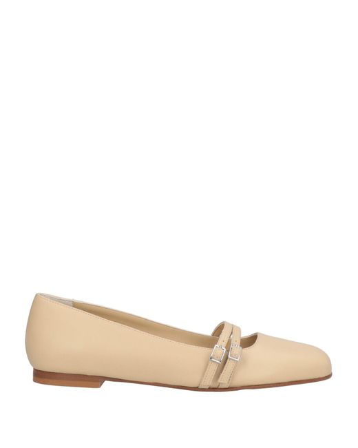 Gia Borghini Natural Ballet Flats