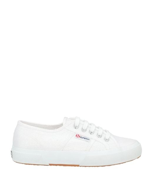 Superga White Sneakers Textile Fibers
