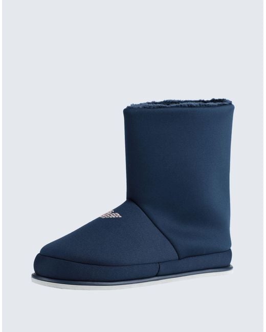 Emporio Armani Blue Ankle Boots