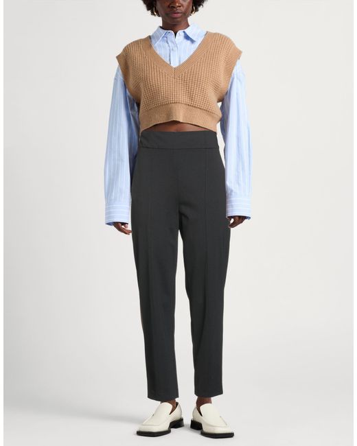 Manila Grace Gray Pants Viscose, Polyamide, Elastane
