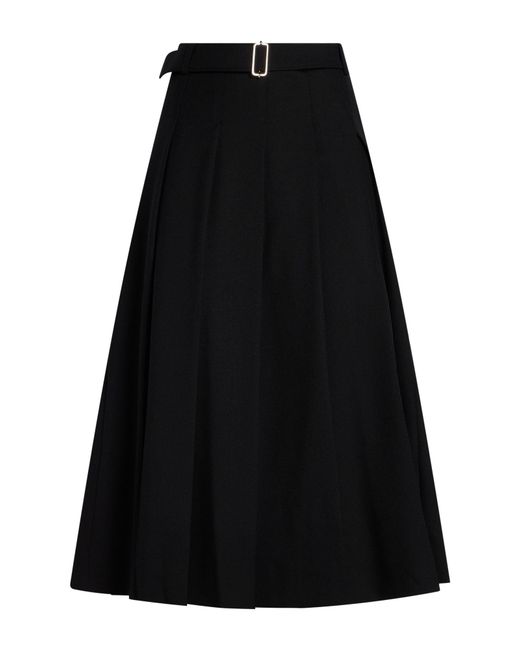 Officine Generale Black Midi Skirt