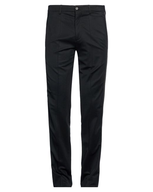Bikkembergs Black Pants Rayon, Polyamide, Elastane for men
