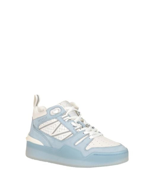 Moncler Blue Hightop Translucent Sole Shoe