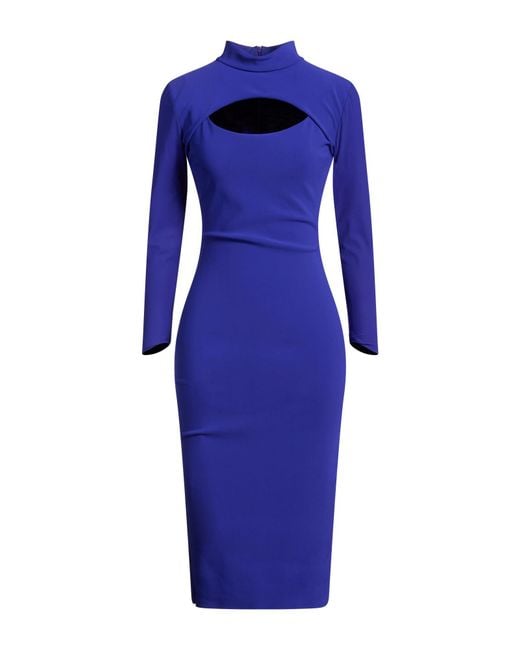 La Petite Robe Di Chiara Boni Blue Midi Dress