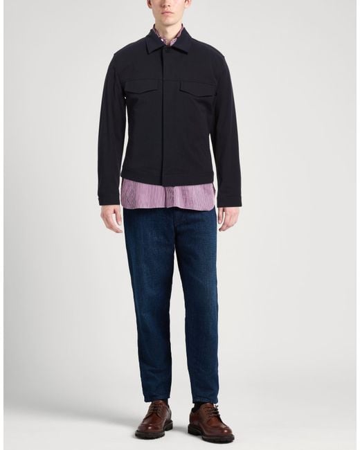 Theory Blue Jacket Cotton, Nylon, Elastane for men