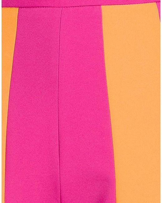 alma sanchez Red Pants Polyester, Elastane