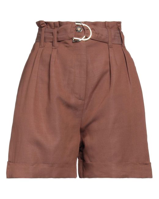 CROCHÈ Red Shorts & Bermuda Shorts Viscose, Polyester