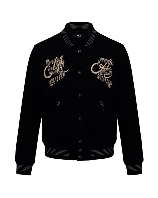 Amiri Black Jacket Virgin Wool, Polyamide for men